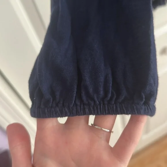 Lilly Pulitzer Linzy Tassel Trim True Navy Long Sleeve - Picture 6 of 11